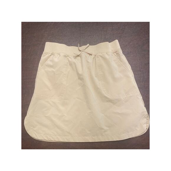 IZOD Khaki Tan School Uniform Skort Girls Size 10 Regular Elastic Waist Pockets - Picture 1 of 6